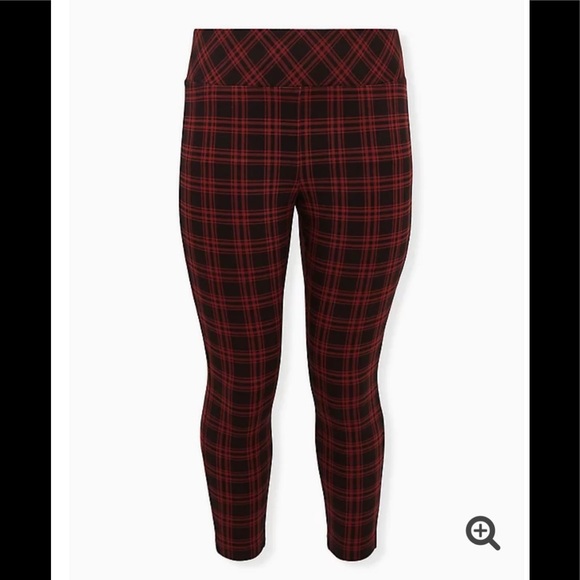 Torrid plaid ponte pants - Picture 4 of 5